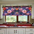 thumbnail image 3 of Yayeee Kitchen Curtains Tier Set of 2 Light Filtering 57"x36" Over Sink Window Panels, Beautiful Floral Pattern, 3 of 7