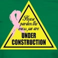 thumbnail image 3 of CafePress - Please Pardon The Mess...Under Construction Women - Women's Traditional Fit Dark T-Shirt, 3 of 4
