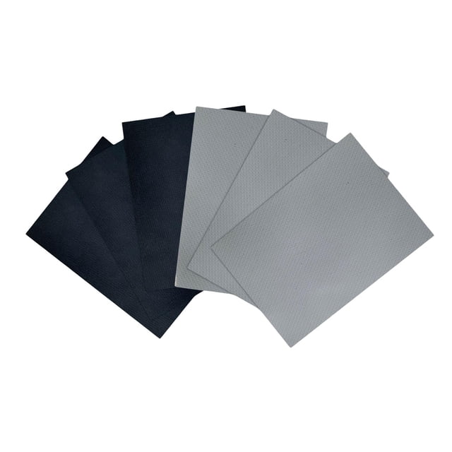 koolsoo 6 Pcs Accessoires de Réparation en PVC Imperméables pour Bateau Gonflable et Radeau