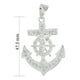 thumbnail image 2 of Dije De Cruz Con Forma De Ancla De Plata 925, 2 of 5