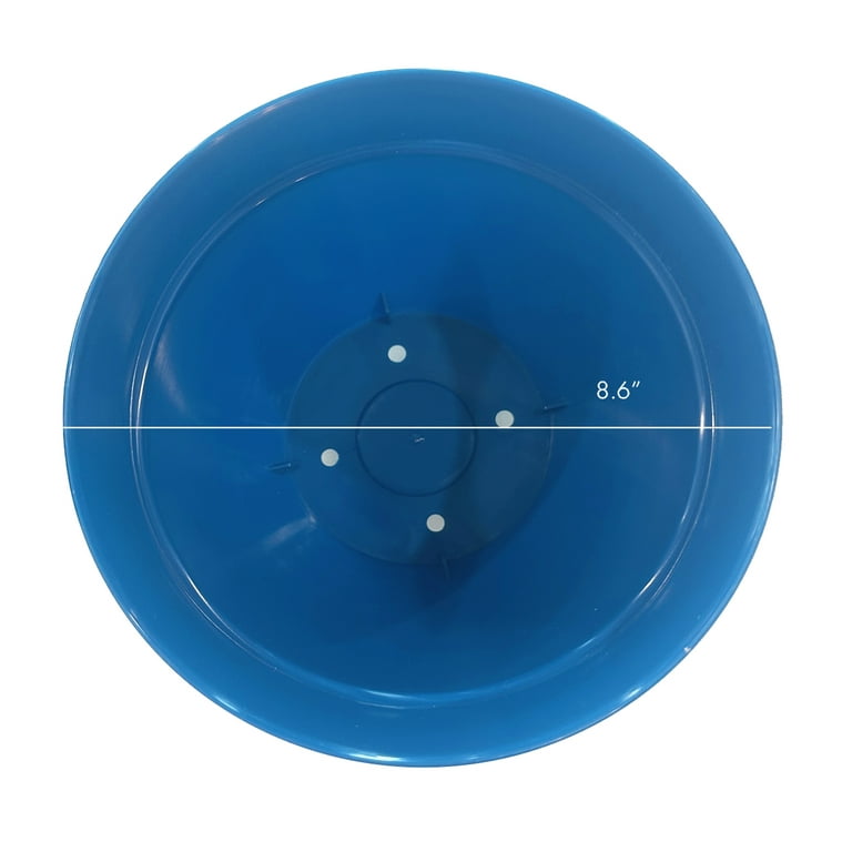 Jacinto Recycled Plastic Planter, 8 inch Opening Diameter, Blue
