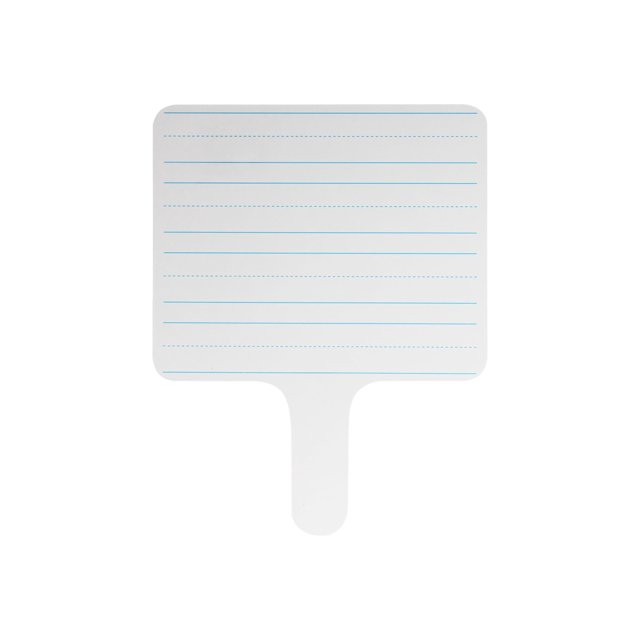 Flipside Products Rectangular Lined Double Sided Dry Erase Answer Paddle + Pens + Erasers - class pack 12