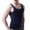 Navy, variant on Mlzmgr Athletic Tank Top for Men Crew Neck Sleeveless Shirts Solid Color Ice Silk Comfy Workout Gym Tanks