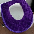 thumbnail image 5 of 1pc Heated Toilet Seat, USB Powered for Bathroom Winter Warmth Comfortable, Soft Plush Fabric, Easy Clean, Washable, Universal (D), 5 of 8