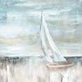 thumbnail image 2 of Nan 12x12 Gold Ornate Wood Framed with Double Matting Museum Art Print Titled - Soft Sail II, 2 of 4
