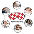 thumbnail image 6 of Uemuo Red Cross 1 Pattern Sleep Eye Mask - Light Blocking Sleep Mask Blocking Out Light Perfectly, Soft and Comfortable Night Eye Mask, Eye Blinder, 6 of 7