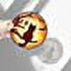 thumbnail image 2 of Adorno colgante de vidriera con forma de gato y luna, diseño de luna de otoño, gato negro, decoración para el hogar, jardín, patio, atrapasueños, idea de regalo para amigos, familia, Navidad, Acción de Gracias, 5,6 x 5,6 pulgadas ER, 2 of 5