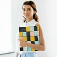 thumbnail image 6 of FORMRS 3 Ring Binder 1.5 inch with Pockets Set of 2 Clip Board 200 Sheets Capacity, Yellow Checkered Pattern, 6 of 8