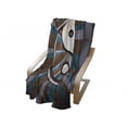 thumbnail image 4 of Ying Yang Soft Flannel Fleece Throw Blanket, Grungy Retro Striped Sunburst Pattern Hippie Style Culture Boho Print, Cozy Plush for Indoor and Outdoor Use, 60" x 80", Brown White Blue, by Ambesonne, 4 of 6