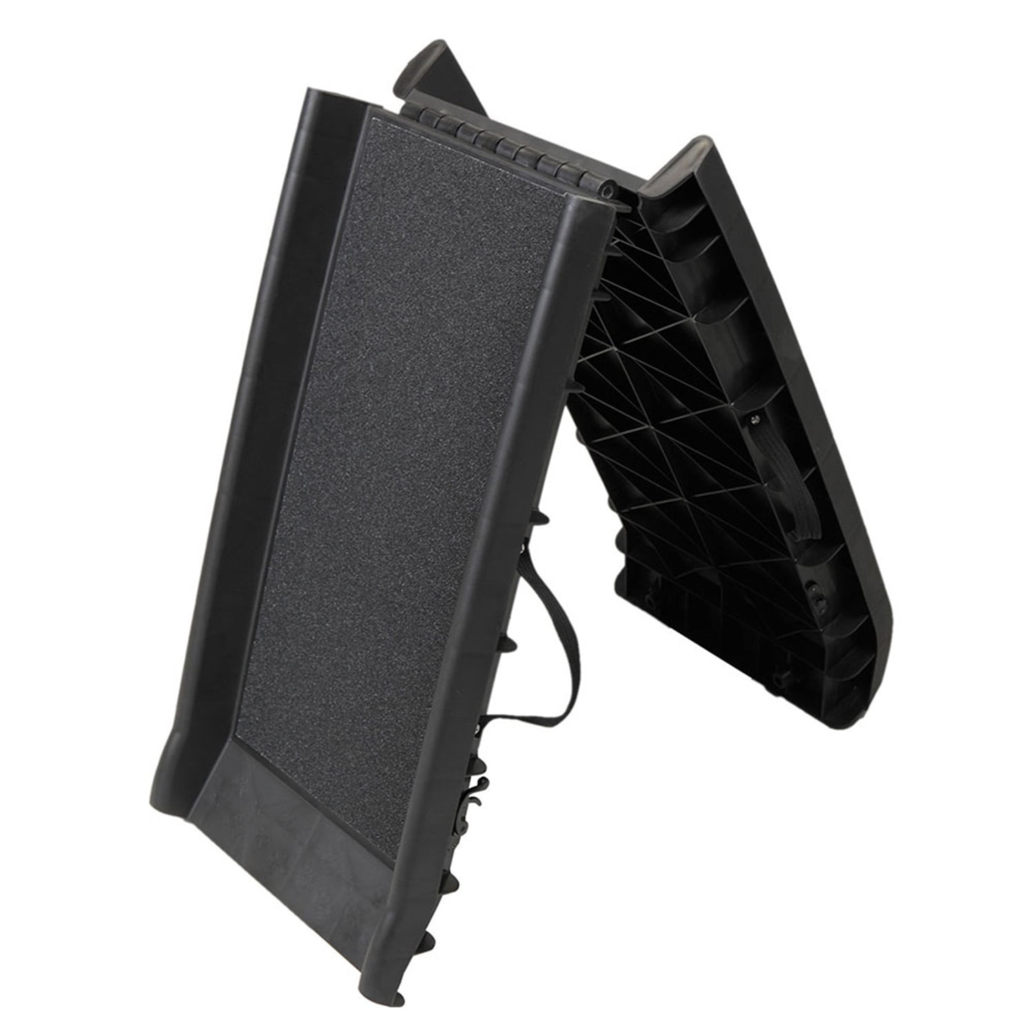 Pefilos Foldable Pet Ramp for Car Ride Folding Dog Ramp for Cars, Portable Pet Ramp for Large Dogs with Siderails, Easy Storage, Black Pefilos Foldable Pet Ramp for Car Ride Folding Dog Ramp for Cars, Portable Pet Ramp for Large Dogs with Siderails, Easy Storage, Black