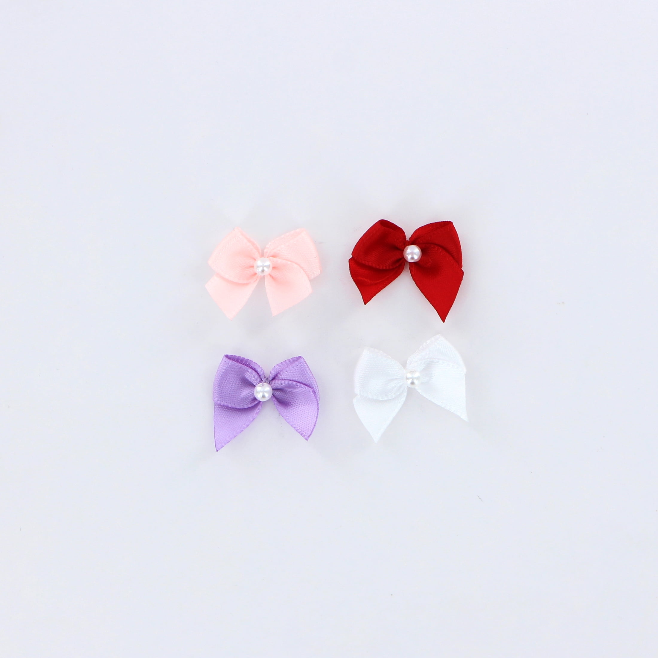 UNIQUE CREATIV, Loop Bow, Accessories, 100% Polyester, 40 pcs, Assorted, 2.5cm x 2cm (1" x ⅛")
