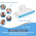 thumbnail image 2 of Mirai Clinical Deodorizing Body Wipes for Women & Men - Fights Nonenal Odor - 3 Pack, 2 of 9