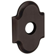 Baldwin R030412PV 3.95 in. Arch Privacy Rosette, Distressed Venetian Bronze