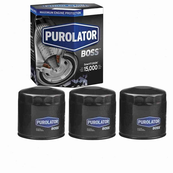 3 pc Purolator BOSS PBL14670 Engine Oil Filters for Oil Change Lubricant Filters Fits select: 1994-2007 DODGE RAM 1500, 1993-2007 JEEP GRAND CHEROKEE