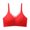 Red, variant on Women Solid Wireless Bra Thin Strap Back Closure Lift Side Support Bra