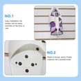 thumbnail image 2 of Shisuyan Ironing Board Hanger Wall Mounted Silver Plastic 1Set 10*6in, 2 of 8