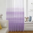 thumbnail image 6 of Purple White Ombre Sheer Curtains 72 Inches Long, Modern Romantic Gradient Stripes Light Filering Curtains, Breathable Simi Curtain Privacy Drapes for Living Room Bedroom Lightweight Window Treatment, 6 of 9