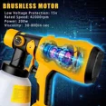 thumbnail image 5 of Cordless Paint Sprayer For Dewalt 20V Battery Airless Spray Gun for Fence Cars, 5 of 10