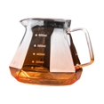thumbnail image 2 of Cafetera de vidrio con filtro, cafetera de goteo, jarra de vidrio Naranja, 2 of 9