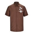 thumbnail image 2 of toraway Chemises pour Hommes Graphiques Vintage Chemise d'Été Décontractée en Coton et Lin à Manches Courtes m, 2 of 3