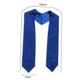 thumbnail image 7 of Cheers US Unisex Adult Graduation Stole Plain Graduation Honor Stole Angled End With Trim Unisex Adult, 7 of 7