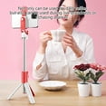 thumbnail image 4 of ZLight Selfie Stick Wireless Remote Control Tripod Foldable Bluetooth-compatible V4.0 V4.0 Stand with Stand with Fill Light Red 1Set, 4 of 6