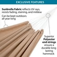 thumbnail image 5 of Vivere Brazilian Double Sunbrella® Hammock - Sand, 5 of 5