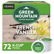 Green Mountain Coffee French Vanilla, 72 K-Cup Pod, Light Roast