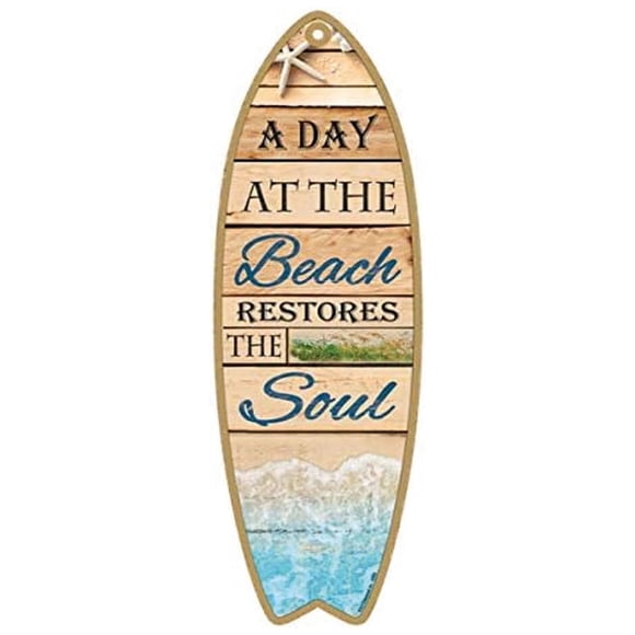 Tabla de surf decorativa VentDepot SurfSlice 1Pza 16x45cm madera
