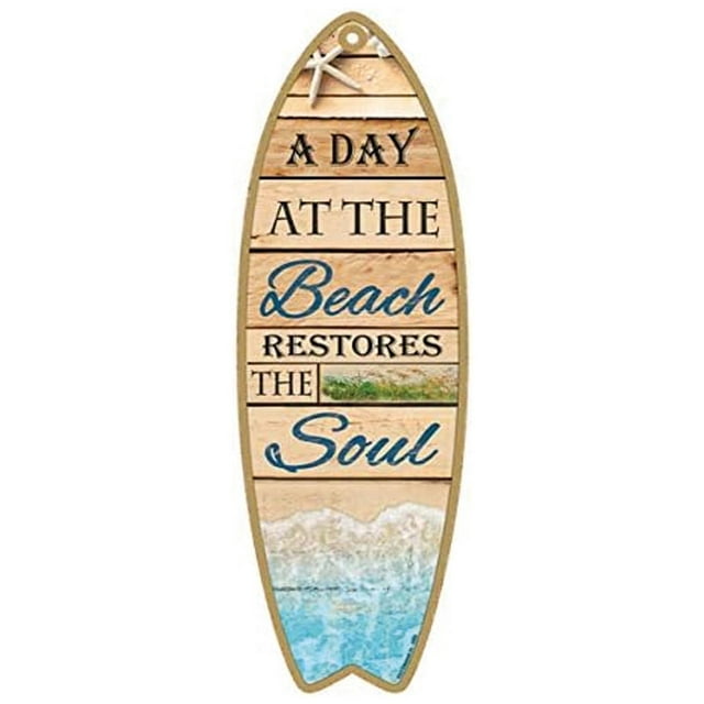 Tabla de surf decorativa VentDepot SurfSlice 1Pza 16x45cm madera