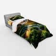 thumbnail image 2 of Ambesonne Lake Bedding Set 3 Pcs, Nature Morning Scenery Peaks, TwinXL, Peach Green and Fawn, 2 of 2