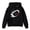 Black, variant on GobdXE Solid Kids Girls Football with Heart Graphic Print Hooded Sweatshirt Long Sleeve Kangaroo Pocket Oversized Casual Pullover Sports Daily Hoodie Pink,5-6 Years