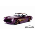 thumbnail image 4 of 1957 Chevorlet Corvette with Batgirl Figurine, Batgirl - Jada 30457 - 1/24 scale Diecast Model Toy Car, 4 of 5