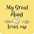 thumbnail image 4 of Inktastic My Great Aunt Loves Me Heart Boys or Girls Baby Bib, 4 of 4