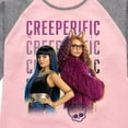 thumbnail image 3 of Monster High - Cleo De Nile & Clawdeen Are Creeperific - Toddler & Youth Girls Raglan T-Shirt, 3 of 5