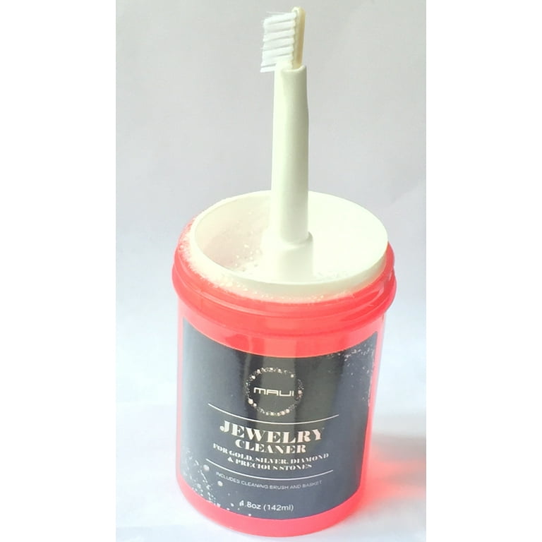 Jewelry Cleaning Solution ( 8 oz ) w/ Brush & Basket sold case of 24 –  uptowntools