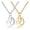 Silver, variant on Stainless Steel Pendant Necklace Lobster Zodiac Sign Gold Silver 16.3" 2mm Z578-Sagittarius-Gold