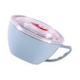 thumbnail image 2 of Milisten Stainless Steel Noodle Bowl with Handle and Lid Soup Bowls Food Insulation Container (Blue, Random Lid Color), 2 of 5