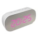 thumbnail image 1 of Reloj Despertador Electrónico Led de Abs Plástico De Espejo Adecuado para Hogar Dormitorio Sala de Cocina Tienda Marco blanco rosa claro Colco Reloj digital LED de cabecera, 1 of 8