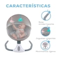 thumbnail image 3 of Mecedora Eléctrica para Bebe Cuna Moises Musical Con Mosquitero Gris Gaon, 3 of 9