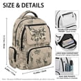thumbnail image 4 of Garronmavis Camo Deer Bow Bookbag for Girls 10-12 Daypack Backpacks with Adjustable Strap Portable Handle 17 Inch Knapsack Padded Rucksack for Travel, 4 of 7