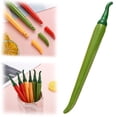 thumbnail image 3 of Clearance Sale! 1PC Food-Shaped Gel Pen, 0.5mm Pepper Novelty Ballpoint for Creative Writing, Plastic, for Office & Home, (17cm, Green), 3 of 8