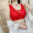 thumbnail image 4 of DGMIOCS Women’s Bras Wireless Jelly Bras for Women No Underwire with Support Red 40, 4 of 5