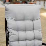 Resenkos Padded Zero Gravity Chair, Folding Recliner Chair with Cup Holder Cushion, Gray