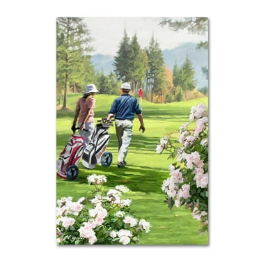 Trademark Fine Art 'Golfers' Canvas Art by The Macneil Studio