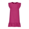 thumbnail image 6 of Midi Dresses For Women Summer Casual Sleeveless Crew Neck Solid Color Flowy Pleated Mini Short Dresses for Women Trendy Hot Pink L, 6 of 9
