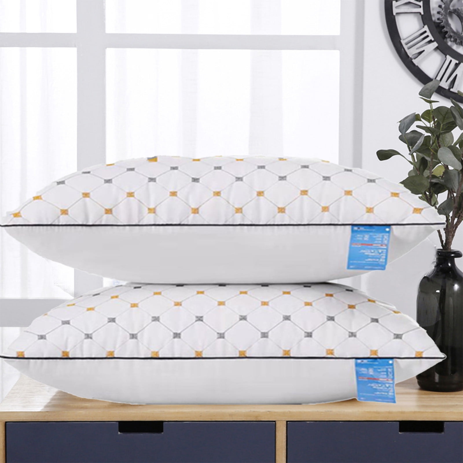 Bdday Couch Pillows Hotel-Grade Pillow Core Soft and Supportive Bed Pillow Suitable for Back Side and Stomach Sleepers Made Of Skin-Friendly Cotton Fabric Throw Pillows for Bedroom