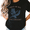 1-Black, variant on UNISHE Women Funny Raccoon Dumpster Fire Meme Slogan Relaxed Weekend S-5XL Short Sleeve Black Tops