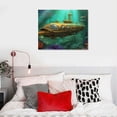 thumbnail image 4 of Nawypu Nautilus Jules Verne Submarine Poster Canvas Painting Print Wall Art PictureCanvas Painting Posters Poster for Room Aesthetic Posters &amp; Prints on Canvas Wall Art Poster for Room, 4 of 4