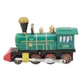 thumbnail image 2 of Locomotive mécanique en fer blanc, jouet artisanal vintage rétro à remonter, pour collection, cadeau, fête, anniversaire, 2 of 4